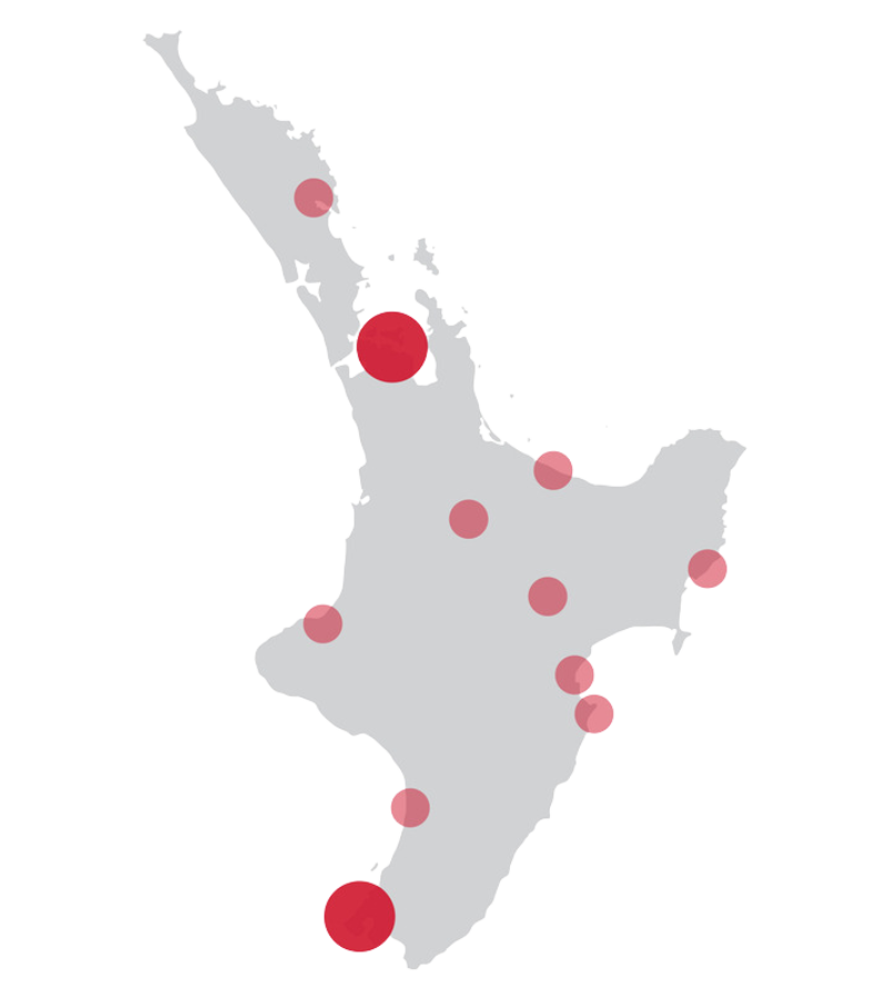 Teltrac New Zealand - North Island Map
