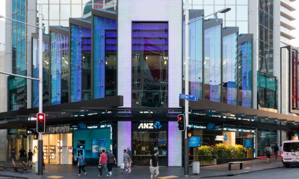 Existing LED ticker at ANZ Queen Street