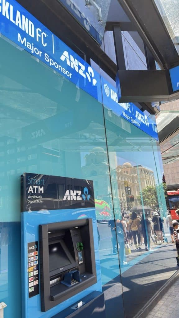 Teltrac LED ticker installation ANZ Queen Street