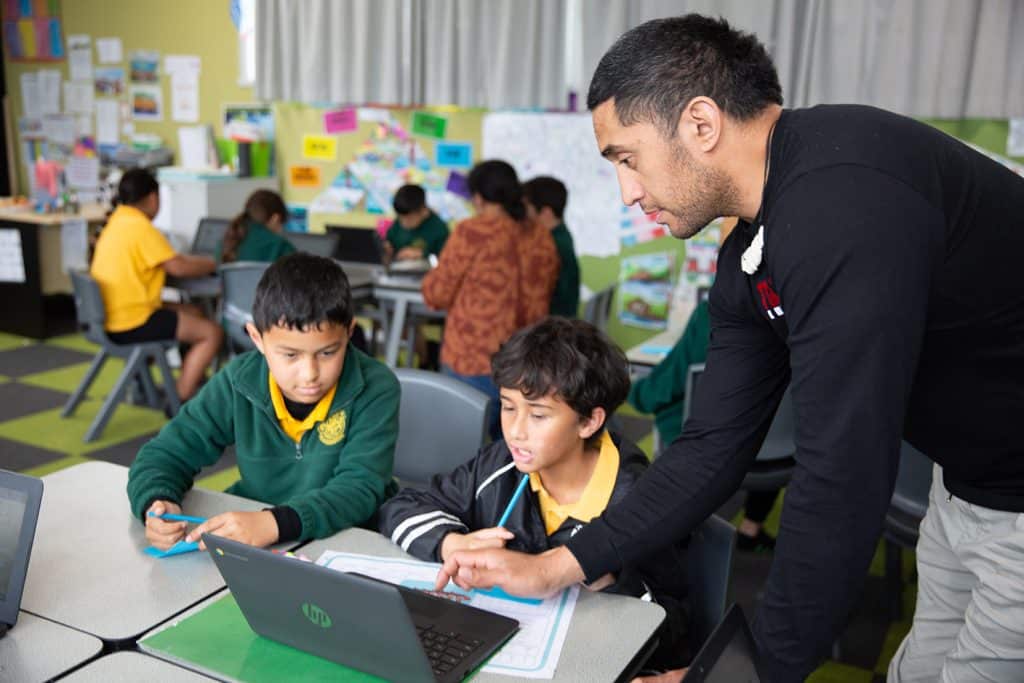 Students benefiting from upgraded school network